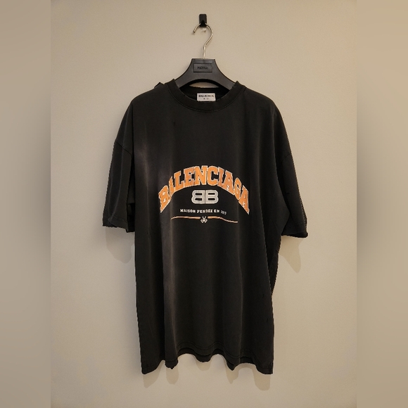 Balenciaga Shirt Distressed Size Large - Picture 1 of 6